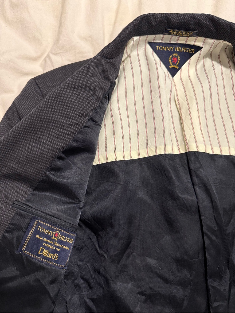 Vintage Tommy Hilfiger Men’s Wool Blazer, Size 40L